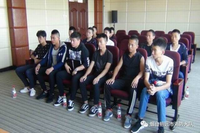 【招远消防大队组织新招政府专职消防员开展政