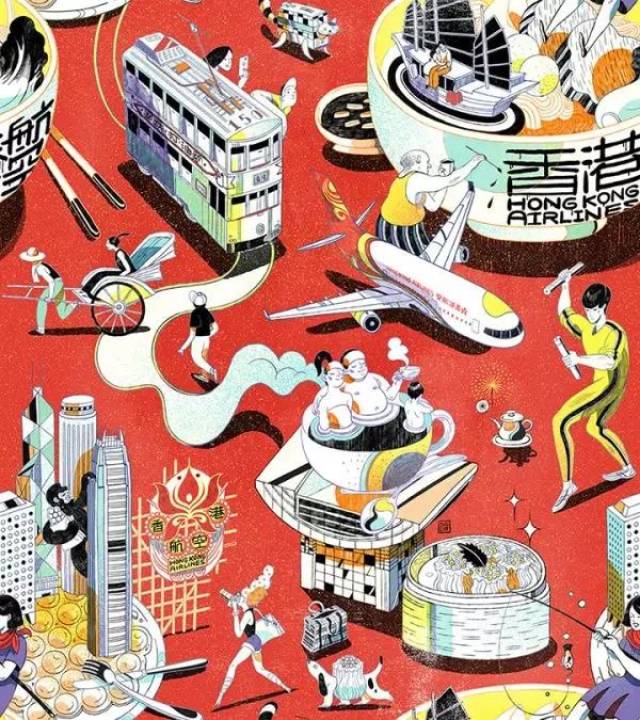 2012龙年,麦当劳特别海报 / 倪传婧插画作品