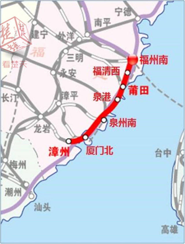 这条铁路的建设,对于促进福建快速便捷融入全国快速铁路