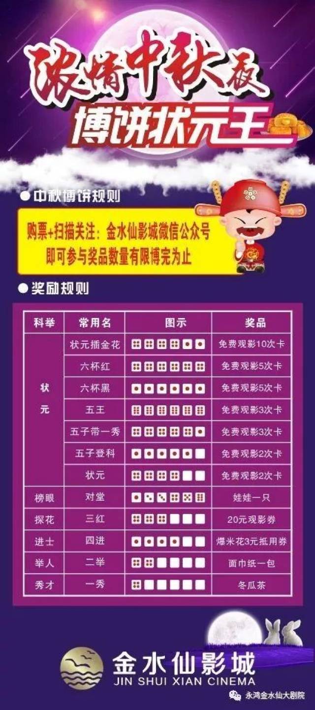 金水仙电影院博饼赢好礼 | 中秋未至,茶礼先行