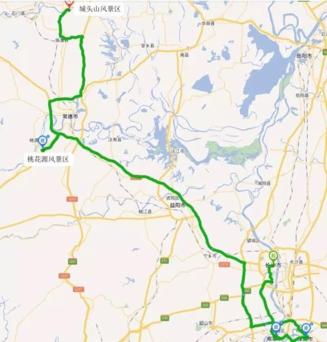 长株潭至景点自驾路线缩略图
