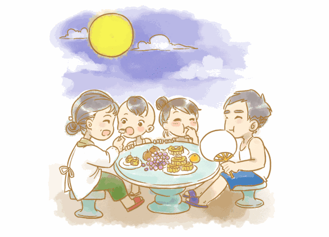 着你去赴一场约 如同中秋 十五的月亮都快圆了 赏月吃月饼当然少不了