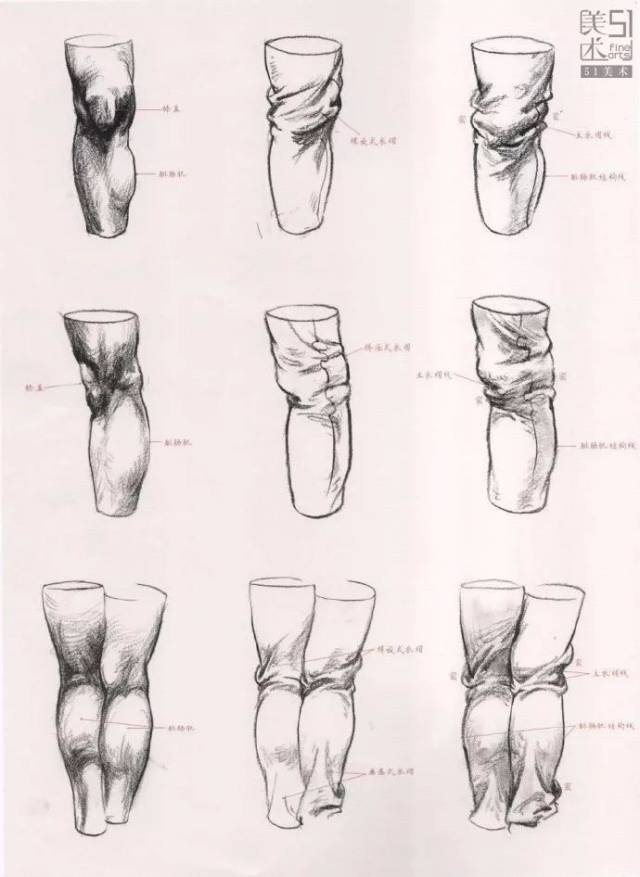 【教程】速写衣服褶皱规律总结,轻松搞定7种衣褶!