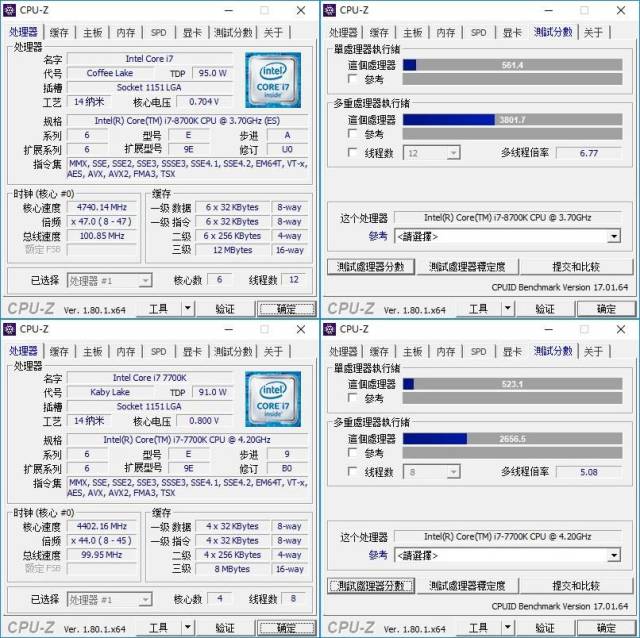 两代i7 巅峰对决,八代酷睿 i7-8700k/华擎 z370 taichi 装机小测