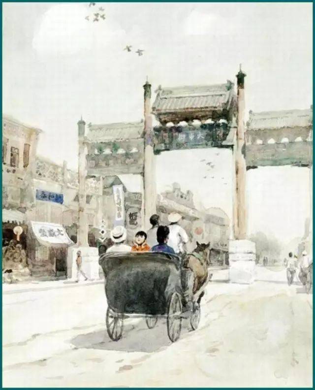 林海音城南旧事水彩画