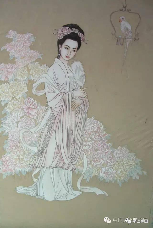 仕女工笔画,太精美了!