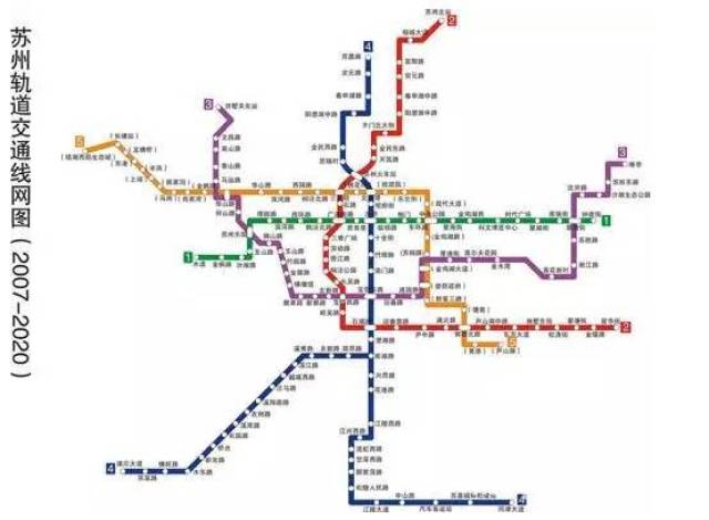 2022年苏州将有9条地铁 市区轨道交通里程超过200公里 6条市域地铁