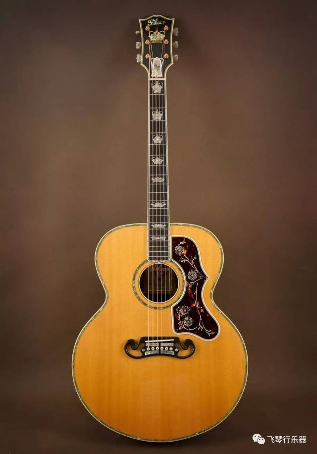 价值70万的吉他gibson diamond crest钻石皇冠君王sj250 monarch