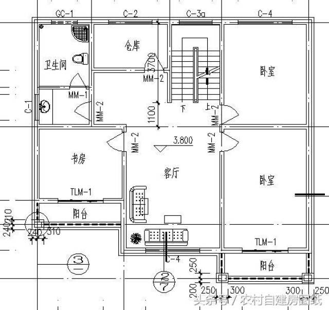 13x12米三层农村自建房设计图,主体28万,含平面和立面图