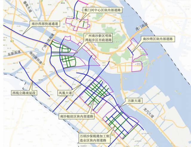 支撑南沙自贸区路网建设