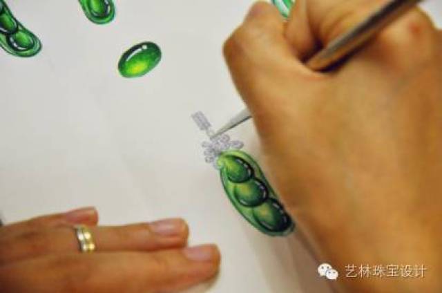 艺林珠宝水彩教学课程——翡翠篇