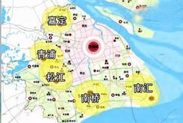 根据"十三五"规划,嘉定,青浦,松江,南汇,南桥成为上海重点发展的五大