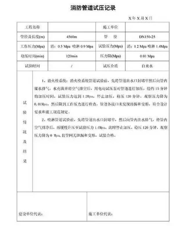 消防验收资料样本(word版原文件下载)
