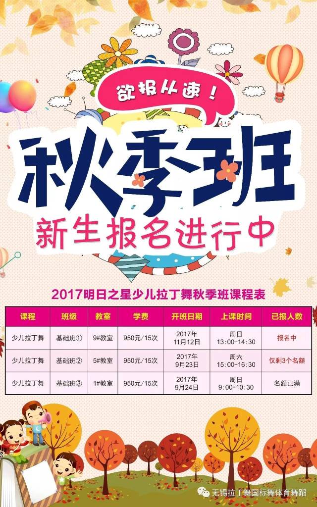 2017明日之星少儿舞蹈秋季班招生继续报名中,欲报从速!