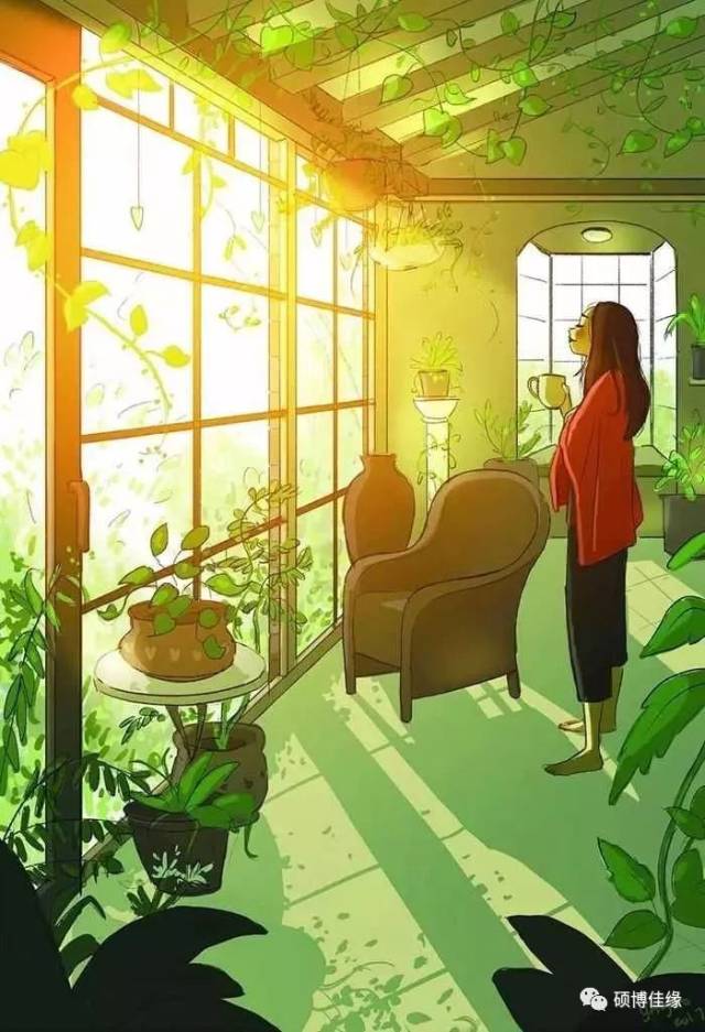 2. 享受独自一个人的清晨,阳光爬在窗户上的声音
