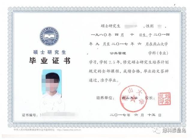 山东经济学院燕山学院毕业证样本 搜狐网