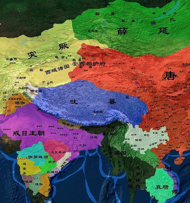 被吐蕃帝国吊打的唐朝,边境一度逼近长安