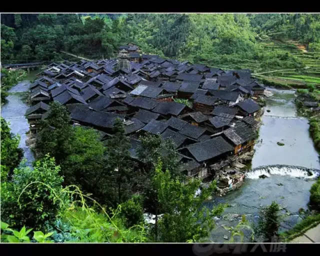 贵州省从江县增冲村美景,这里已经有千年的历史,里面还存在着三四百年