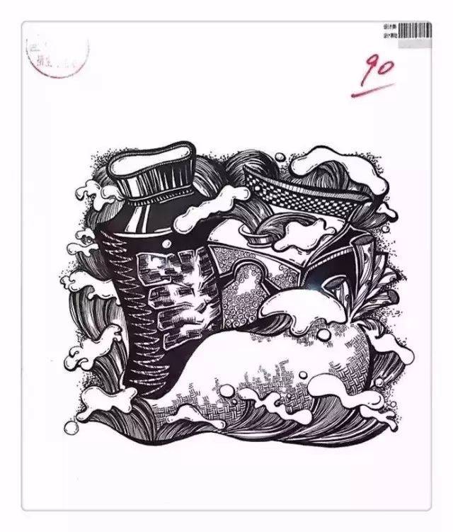 美院二三事丨2015年四川美院色彩,黑白装饰画类优秀试卷