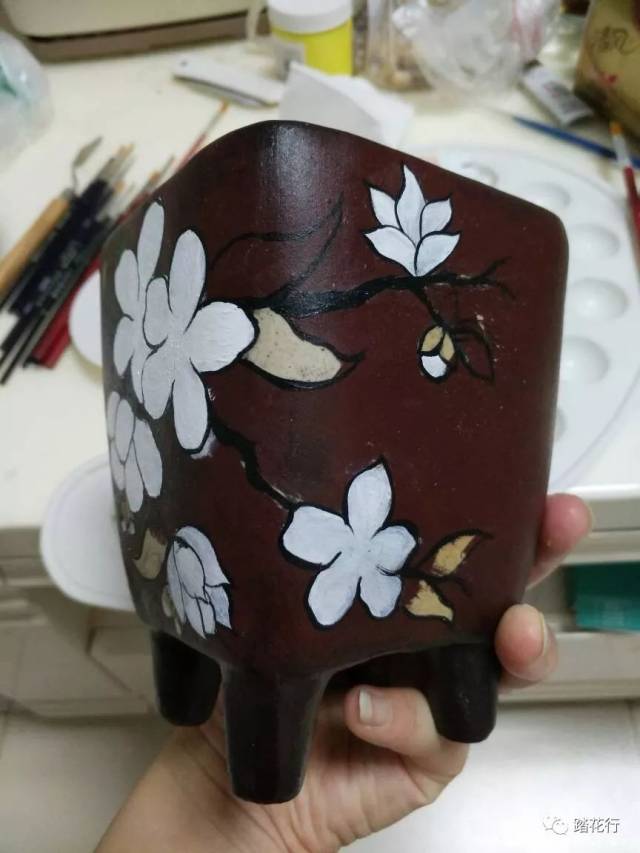 [diy] 手绘花盆步骤图