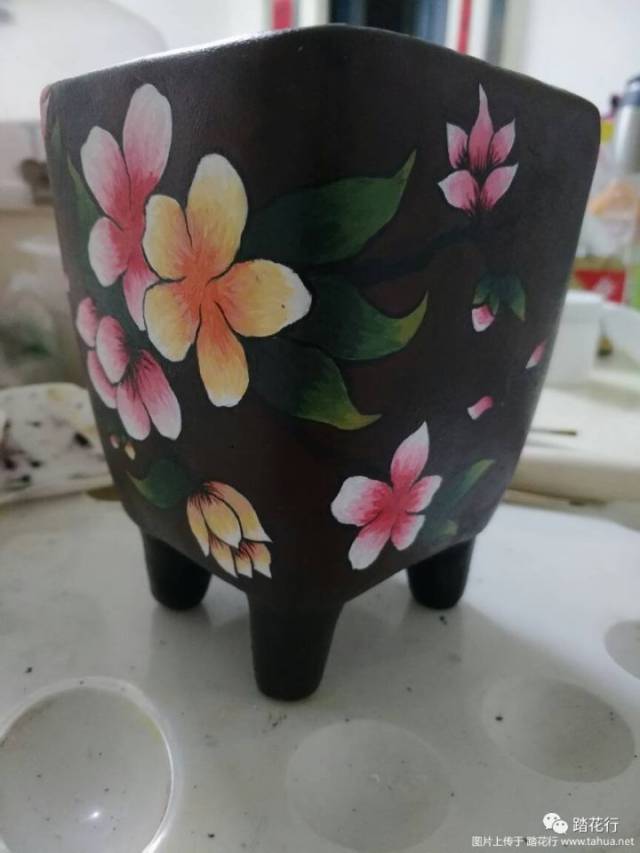 [diy] 手绘花盆步骤图