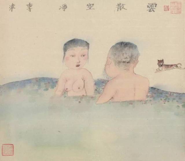 李津|我用仰视的角度画女人(水墨作品150幅)
