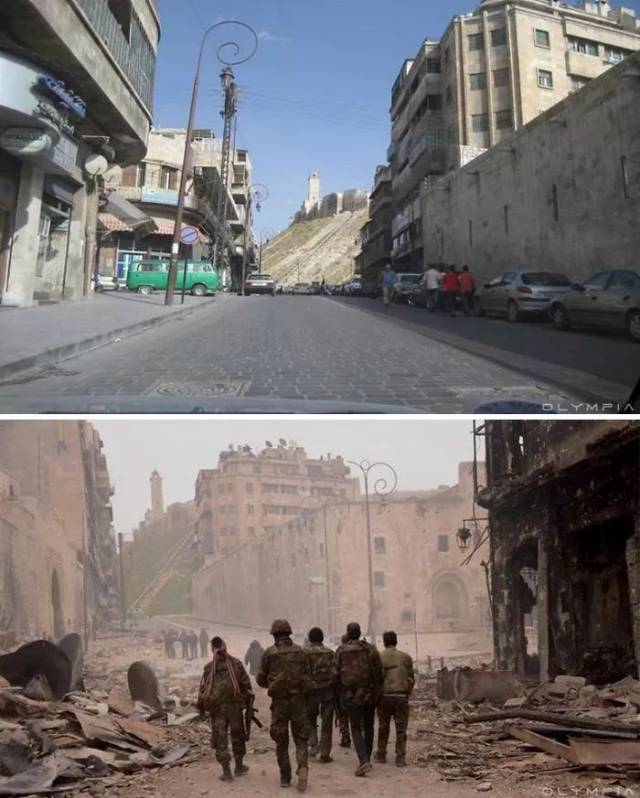 叙利亚战争前后的城市对比,太可怕了
