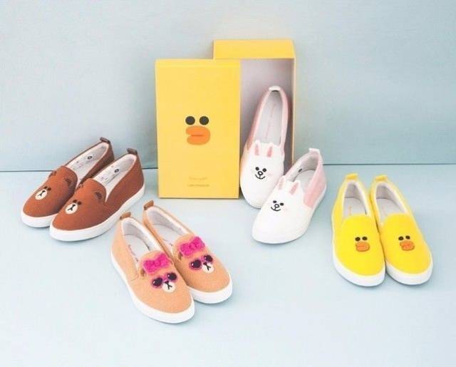 line friends x grace gift 联名推出超可爱鞋履系列,从平时舒适的单