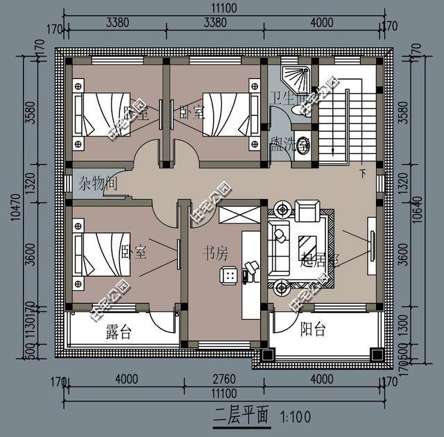 微信公众号:住宅公园,500套农村自建房图纸,乡村别墅私人定制.