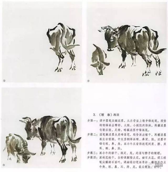 【图文教程】国画牛的画法