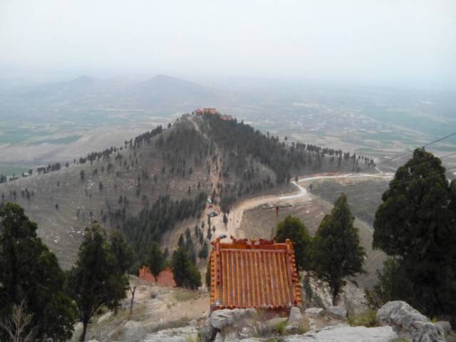 道教圣地,中顶郏县莲花山,据说有古柏很灵验