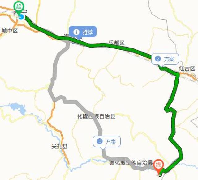 最佳路线: 西塔高速 兰西高速 307省道 川大高速 清大线