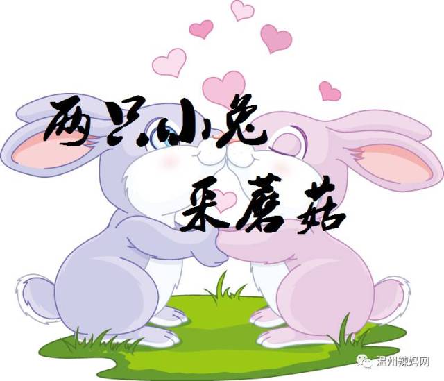 两只小兔采蘑菇