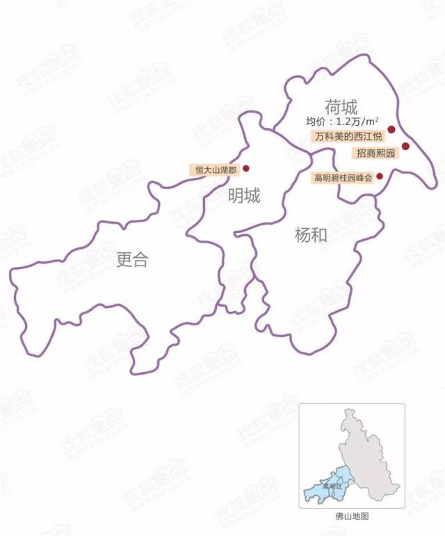 高明西江新城从黄金周开始就开始活跃,新盘新货入市积极, 高明区预计4