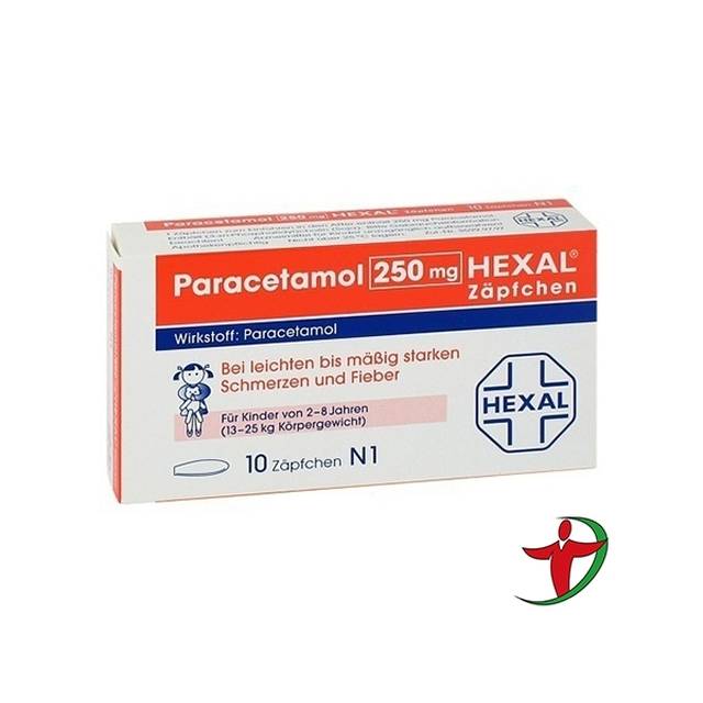 12片 缓解疼痛 退烧(pzn:02547582) paracetamol 125mg扑热息痛栓剂