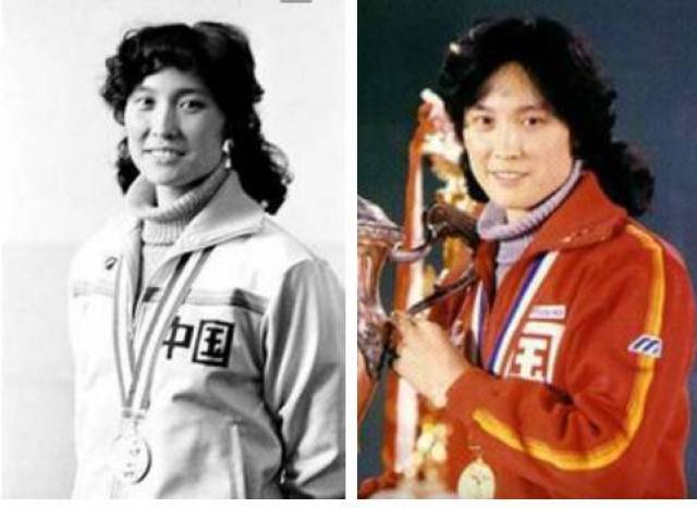 1981年11月16日,第三届世界杯女排赛上,曹慧英与队友合作 获得中国