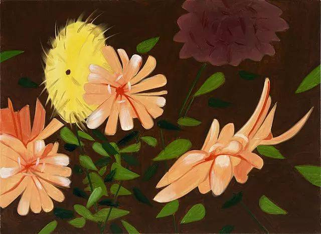 亚历克斯·卡茨alex katz   late summer flowers