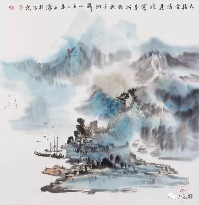 天接云涛 庭前小溪流