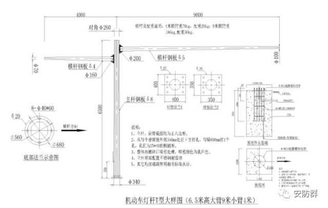 【干货】常用监控立杆设计图纸