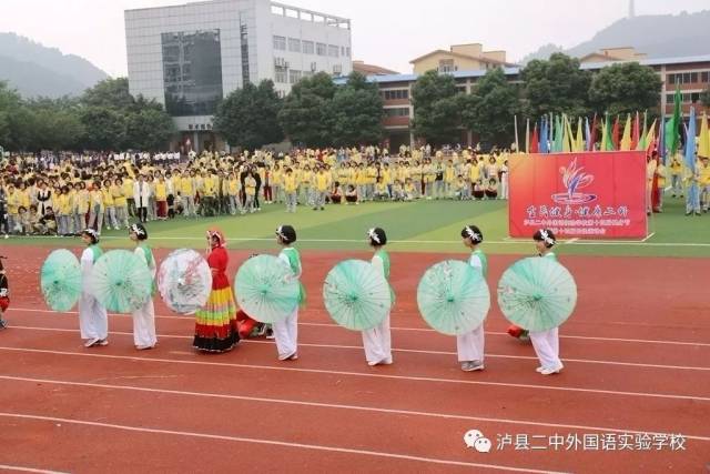 3万余人同时观看还点赞 泸二外田径运动会开幕式很燃