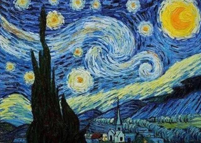 《星月夜》 梵高
