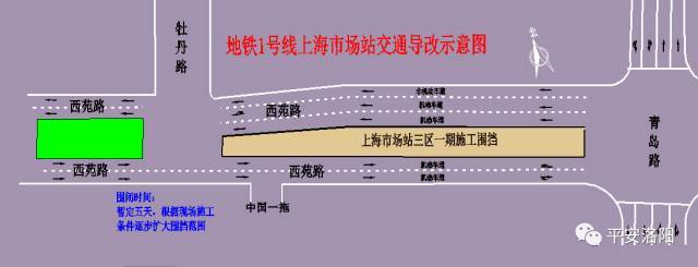 交通导改示意图如下