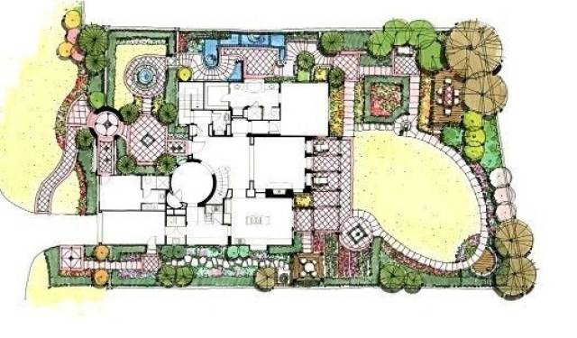 100张经典庭院设计图纸,美好庭院从平面图开始