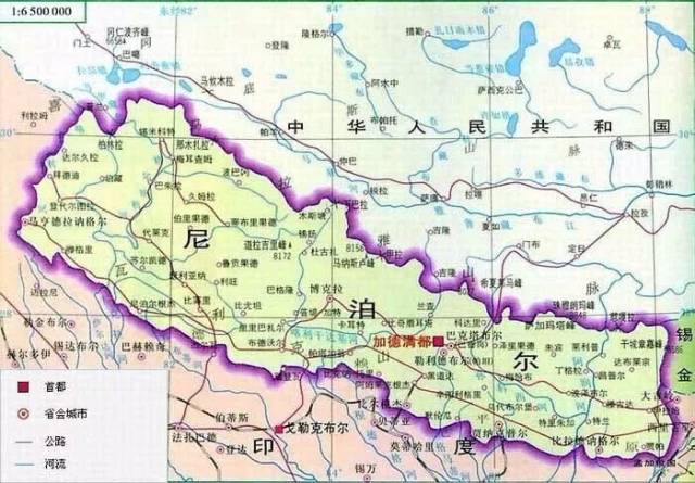 尼泊尔位于之间, 与的大规模济交流由于喜马拉雅山这道