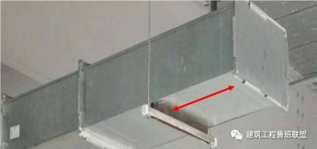 吊架安装 风管吊架要点 风管水平安装,直径或边长≤400mm,吊架