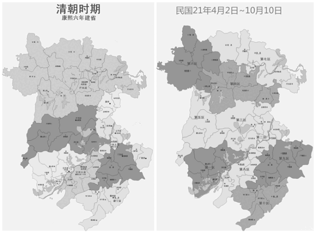 四幅图带你看安徽省,从建省到现在的行政面积的变迁!