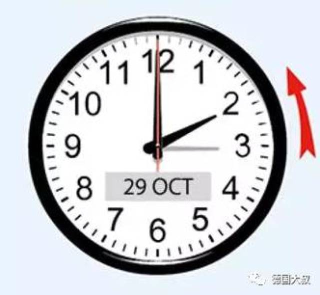 (即3点调成2点) 与北京时间变成了7个小时的时差