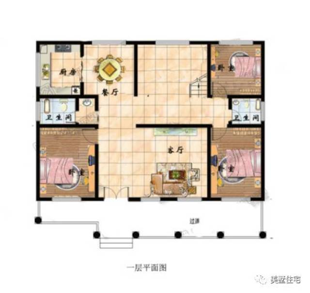 3套1层砖混结构农村别墅,看了都忍不住回农村建一套