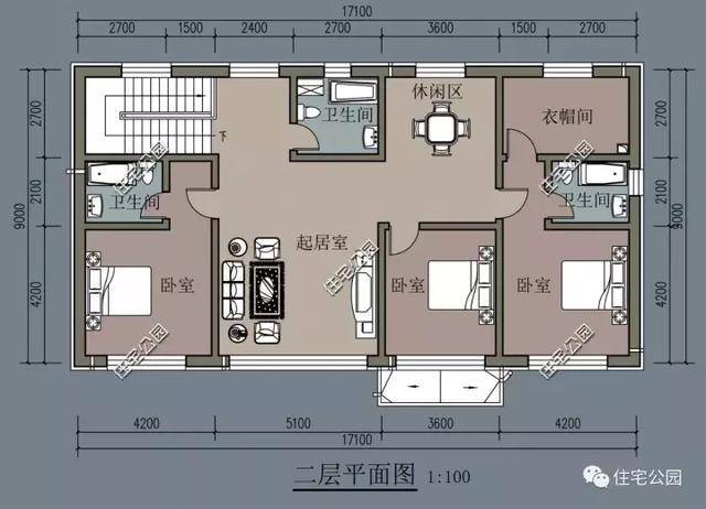 9米x15米自建房设计图,9米乘15米房屋设计图 农村自建房当属2层最合适,9米进深也能盖出好房子,全图!