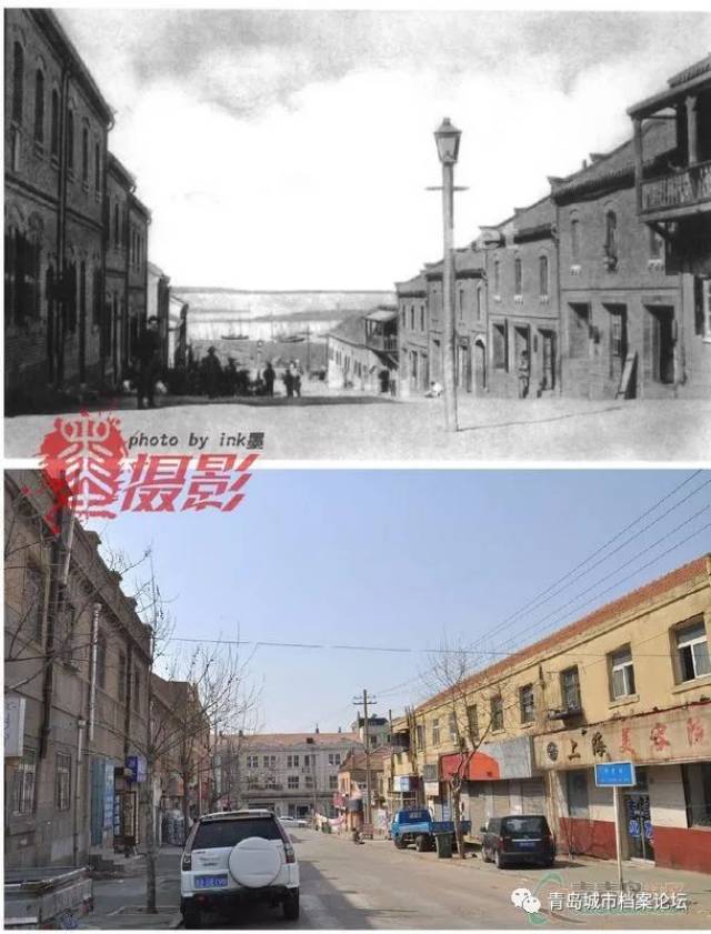 1901年,站在李村路上可以看到海,现在看不到了.